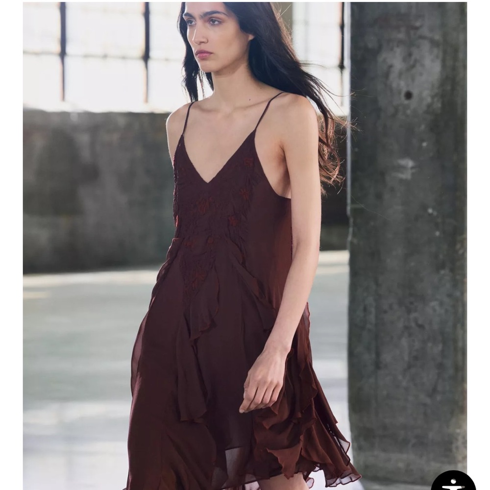 NWT ZW Collection | Embroider Asymmetrical Dress | M - Picture 5 of 12